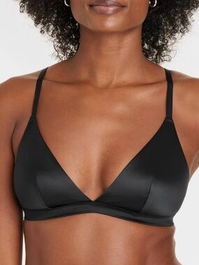 Victorias Secret Blue/Green Silk Triangle Bralette | Size Small
